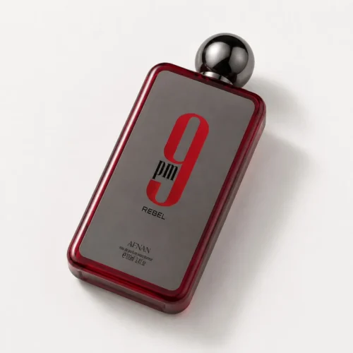 Afnan 9 PM Rebel — label_closeup