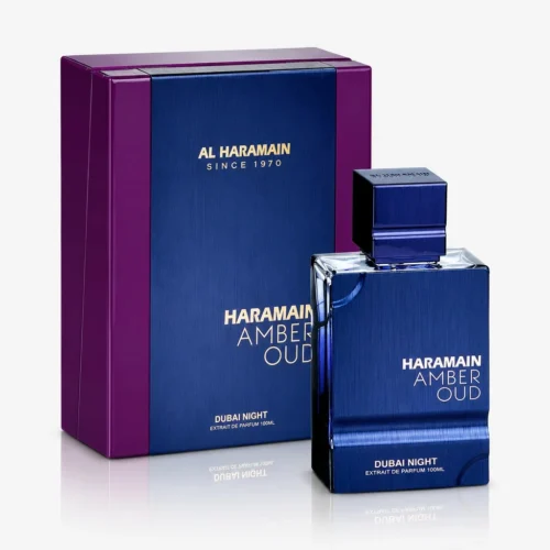 Al Haramain Amber Oud Dubai Night — box