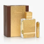 Al Haramain Amber Oud Gold 999.9 Dubai Edition — box
