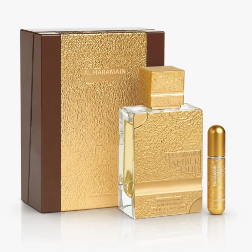 Al Haramain Amber Oud Gold 999.9 Dubai Edition — box