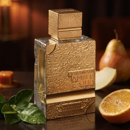 Al Haramain Amber Oud Gold 999.9 Dubai Edition — mood_scene