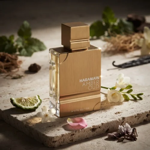 Al Haramain Amber Oud White Edition — mood_scene