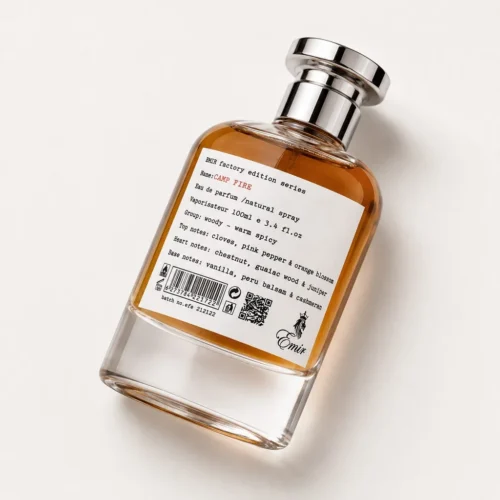 Emir Camp Fire — label_closeup