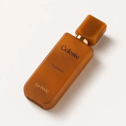 Khadlaj La Fede Celeste Toffee — label_closeup