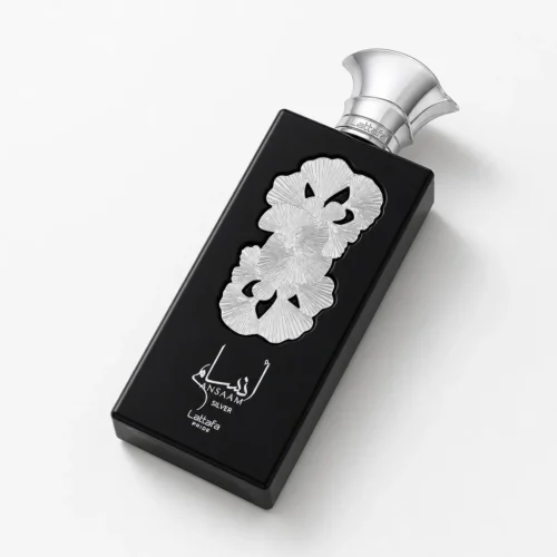 Lattafa Ansaam Silver — label_closeup
