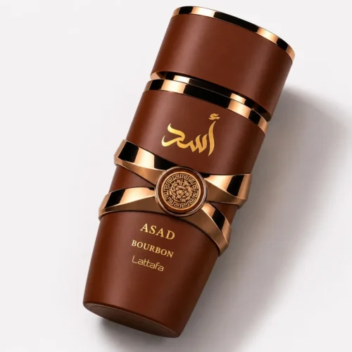 Lattafa Asad Bourbon — label_closeup