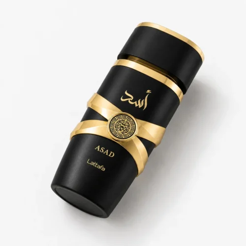 Lattafa Asad — label_closeup