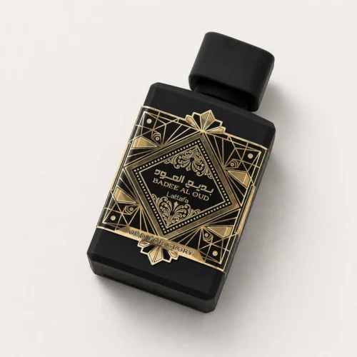 Lattafa Bade'e Al Oud Oud for Glory — label_closeup