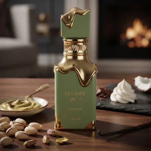 Lattafa Eclaire Pistache — mood_scene