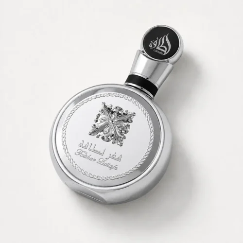 Lattafa Fakhar Platin — label_closeup