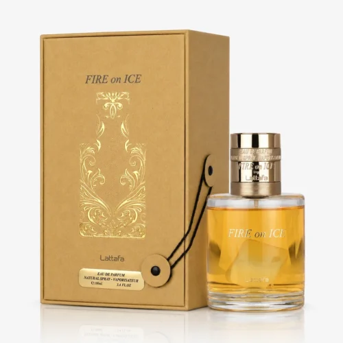 Lattafa Fire on Ice — box