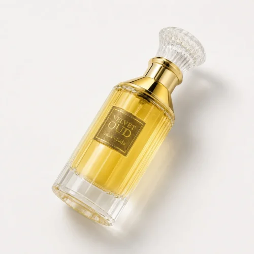 Lattafa Velvet Oud — label_closeup