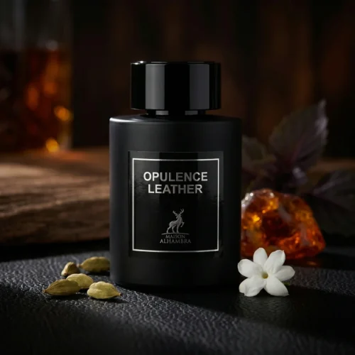 Maison Alhambra Opulence Leather Amber & Leather — mood_scene