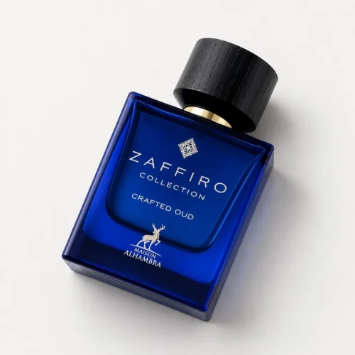 Maison Alhambra Zaffiro Collection Crafted Oud — label_closeup