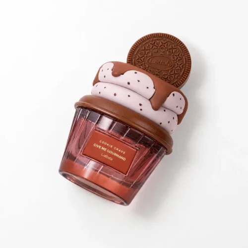 Lattafa Gourmand Cookie Crave — label_closeup