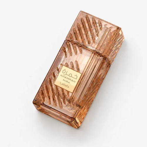 Lattafa Khamrah Mira — label_closeup